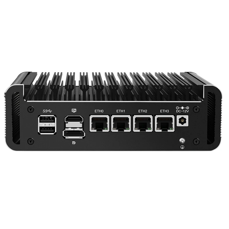 12th Gen In-tel Firewall Mini PC Alder Lake i3 N305 8 Core N200 N100 DDR5 4800MHz 4xi226-V Proxmox Host 2.5G Fanless Soft Router