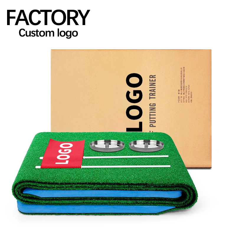 GL022 two-way 12 holes portable mini golf courses artificial turf putting green