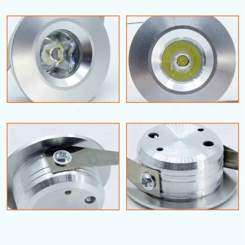 Dimmable 3W Mini Led Cabinet Lamps Downlight AC85-265V Spot Light Lamp Include Driver for Kitchen Wardrobe