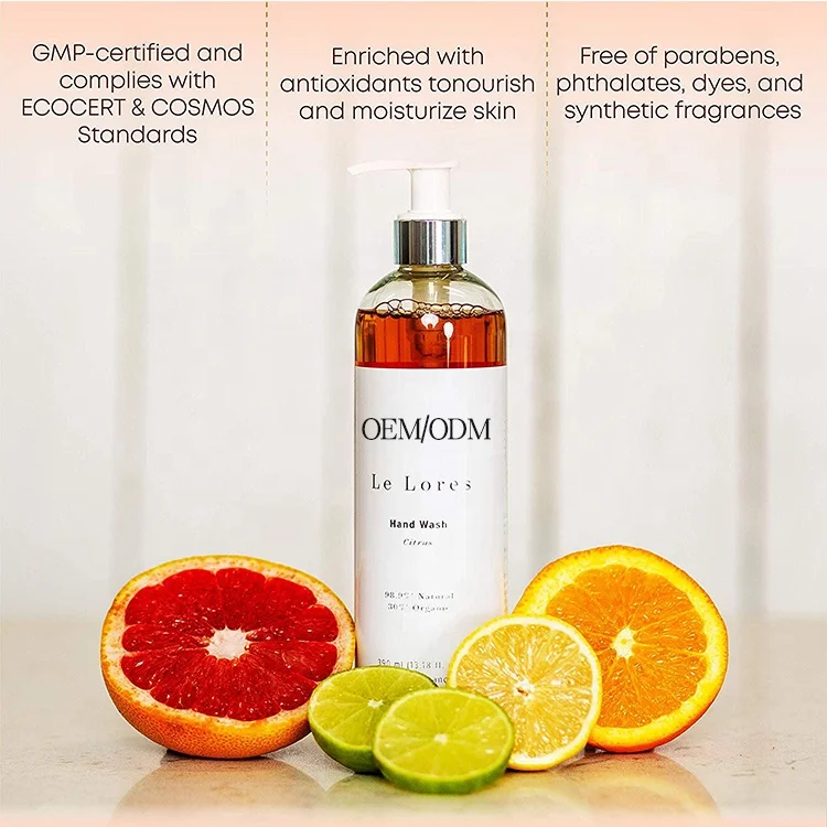 Private Label Hand Made Soap Organic Anti-Bacteria Hand Liquid Soap