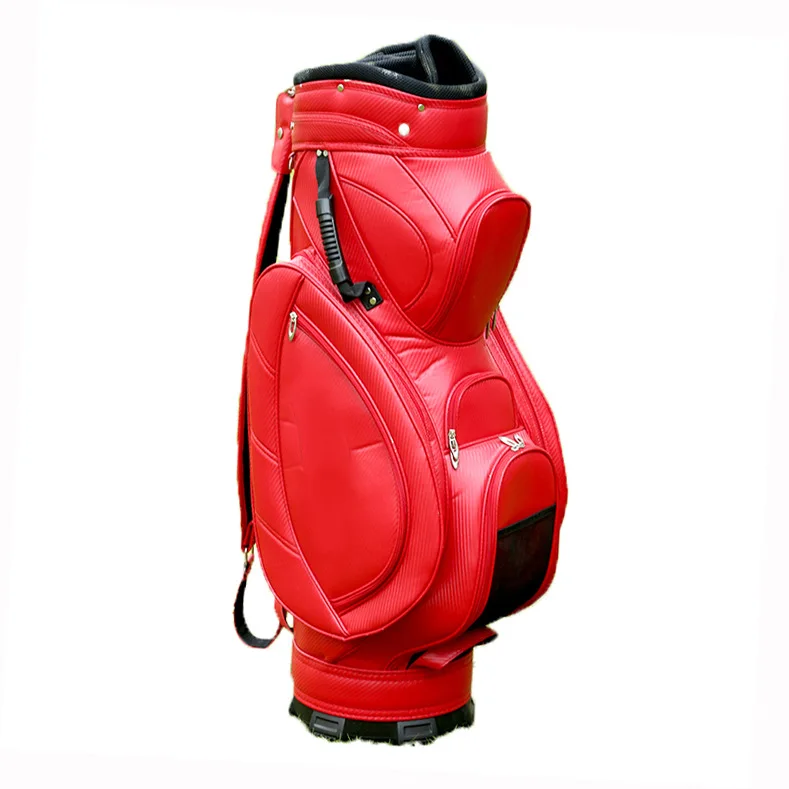 high quality best selling female man pu leather golf cart bags for usa