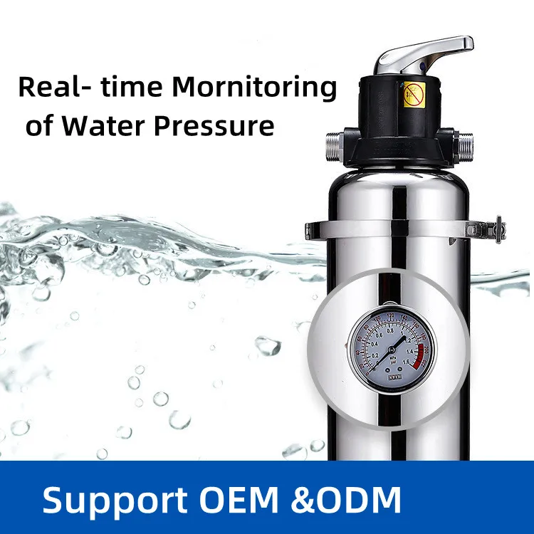 EIREE 2022 New Backwash PVDF hand-washable Filter SUS 304 Stainless Steel Housing Home Smart Water Filters UF Water Purifier