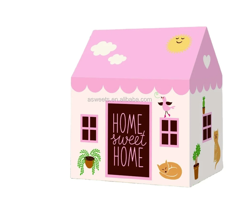 Eco Friendly Spring Blossom Pink Cubby Play Home Playhouse For Kids And Babies Kids Tent