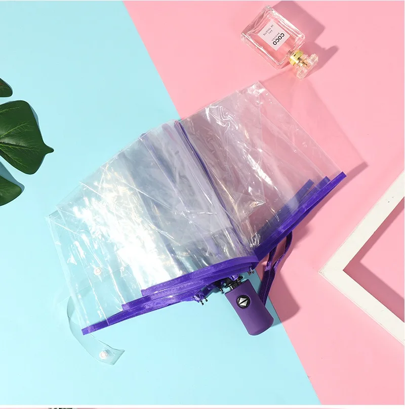 Attractive Price Plastic Transparent Clear Lightweight Umbrella