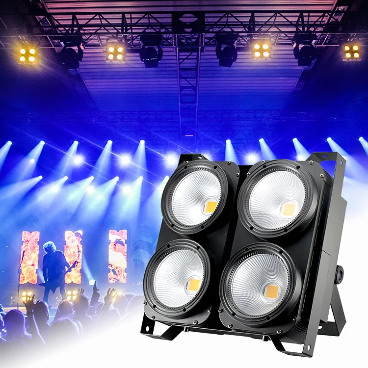 Stage equip lighting Warm White cool white par COB 450w 100w Audience lamp 4 eyes led stage blinder light