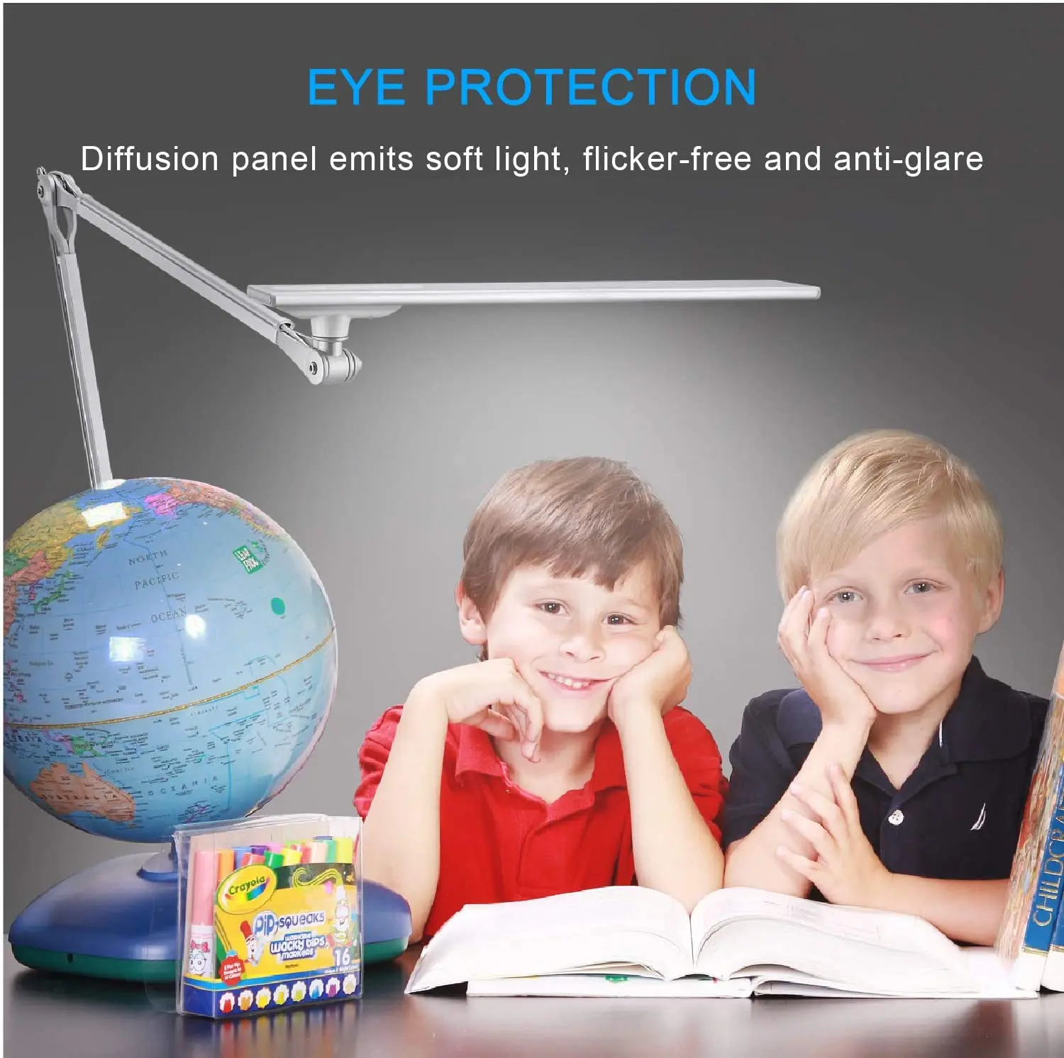 wholesale touch lamps Clip on Desk lamp Bed Lights Long Arm Clamp Flexible LED Desk Lamp for lash reading study drawing