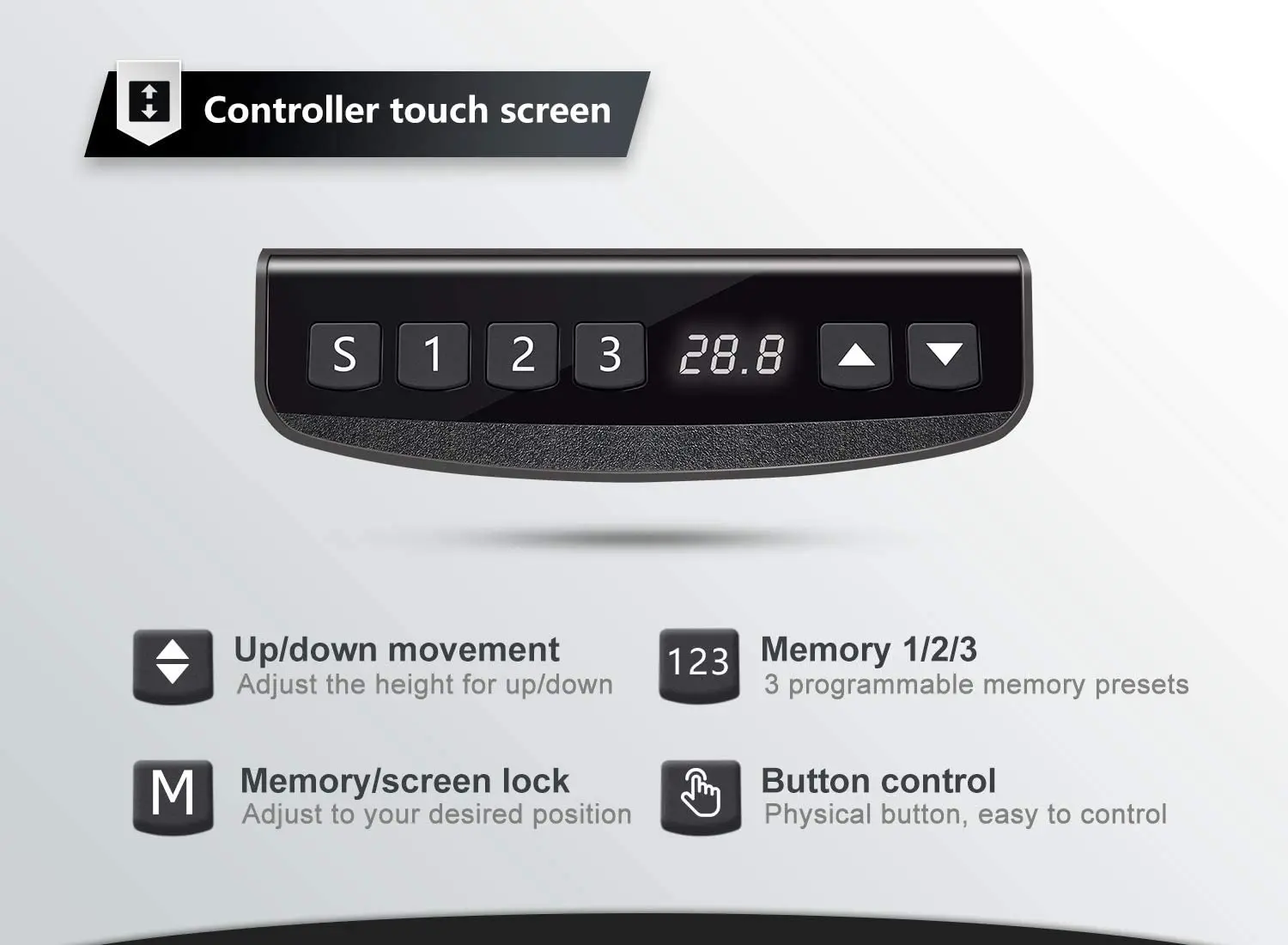 Motor Controller Electric Sit-stand Metal Desk Bases Height Adjustable Lifting Table Leg