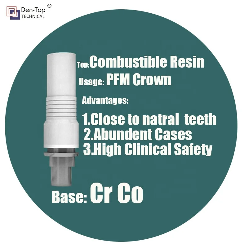  Индивидуальное углубление для стоматологической лаборатории литье на | UCLA CCM Винт с изготовлен из рестина и кобальт-хром-молибденом