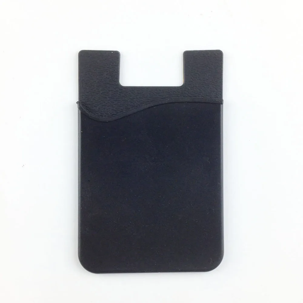 ID Card Holder Sticky on Back of Phone silicone lycra card holder