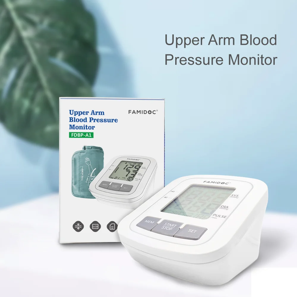 High Quality Sphygmomanometer Upper Arm Tensiometers OEM BP Monitor Electronic Bp Machine finger blood pressure monitor