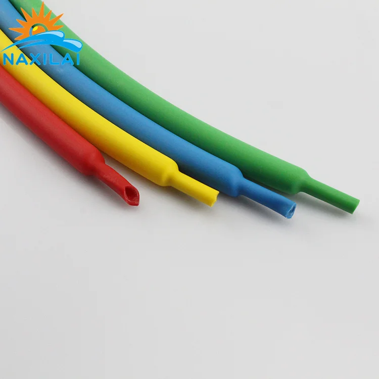 Naxilai Insulating Sleeve Double Wall Silicone Rubber Heat Shrink Tubing Shrinkable Tube With Glue Inside