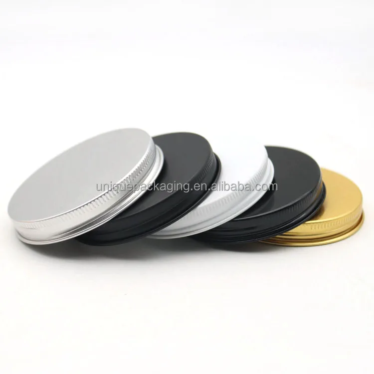 Customized Aluminum Metal Screw Cover Cap 18mm 20mm 24mm 28mm 38mm 58mm 70mm Aluminum Screw Lid for Bottle and Jars