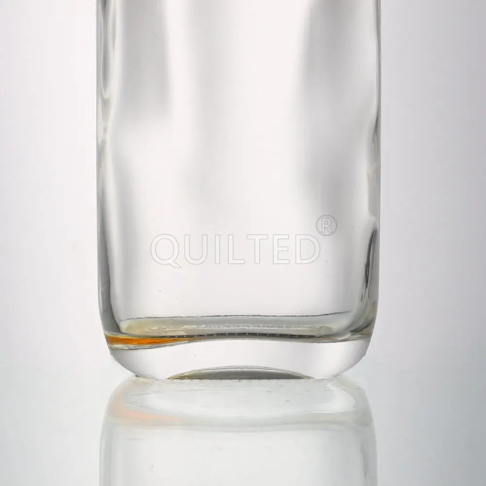 The Same Type Flat Glass Bottle Various Famous Spirits Vodka Gin Rum Alcohol Whisky Tequila Liqueur Brandy Liquor Glass Bottle