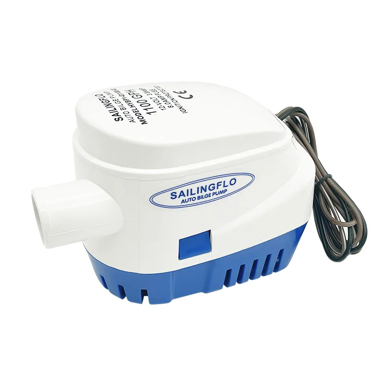 SAILINGFLO HYBP1-G1100-02 1100GPH 12V Automatic Boat Bilge Pump Mini Solar Water Pump Marine Bilge Pump
