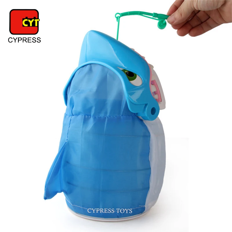 Детские игрушки набор для рыбалки с сигнализацией рулон и Рыба красочных морских существ перед поклевкой акулы игра детей