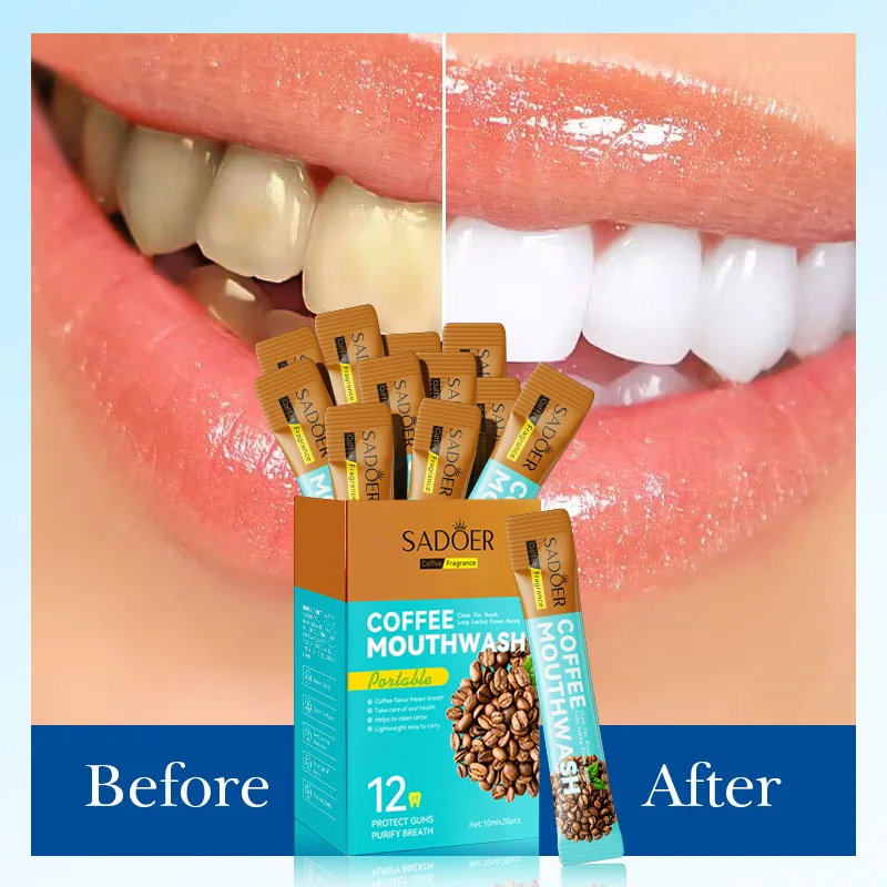 New Arrival Mint Flavored Green Tea Watermelon Mango Coconut Grape Coffee Mouthwash Freshening Breath Whitening Teeth Oral Care