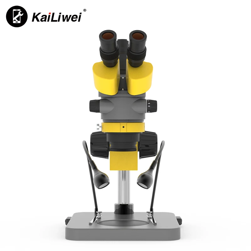 kailiwei optical 6-55X Electronic Repair Base Trinocular olympus Digital Stereo microscope manufacturers for mobile phone repair