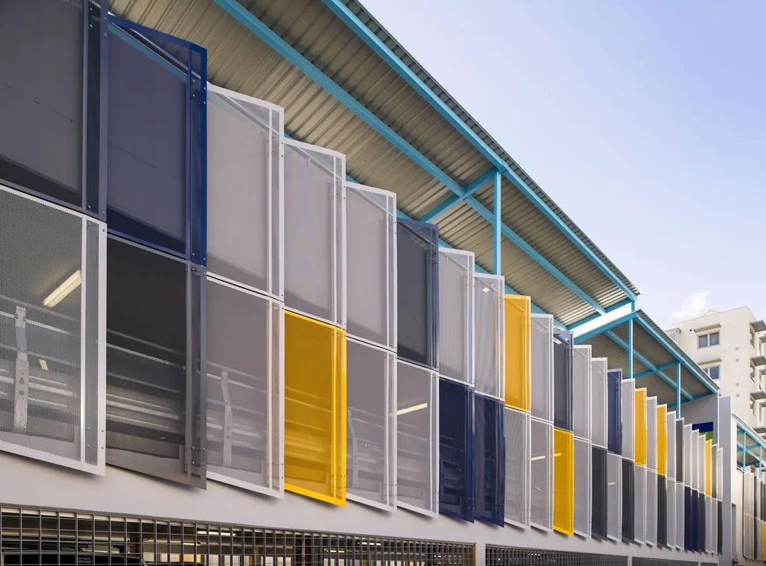 perforated aluminum metal mesh External Cladding Curtain Wall  Facade Panel