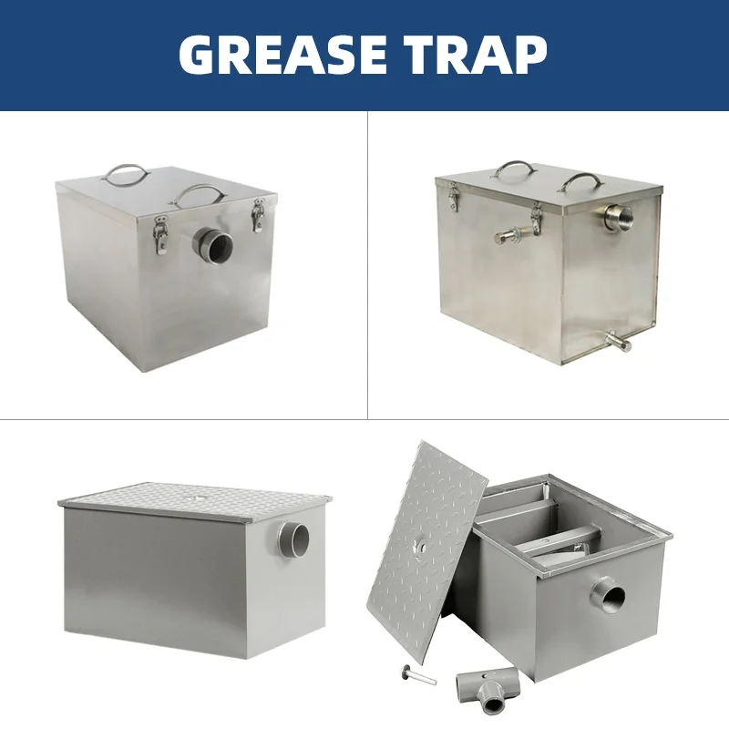 Restaurant Kitchen Portable Oil Water Separator 600l Automatic Oil And  Iron Grease Traps Interceptor
