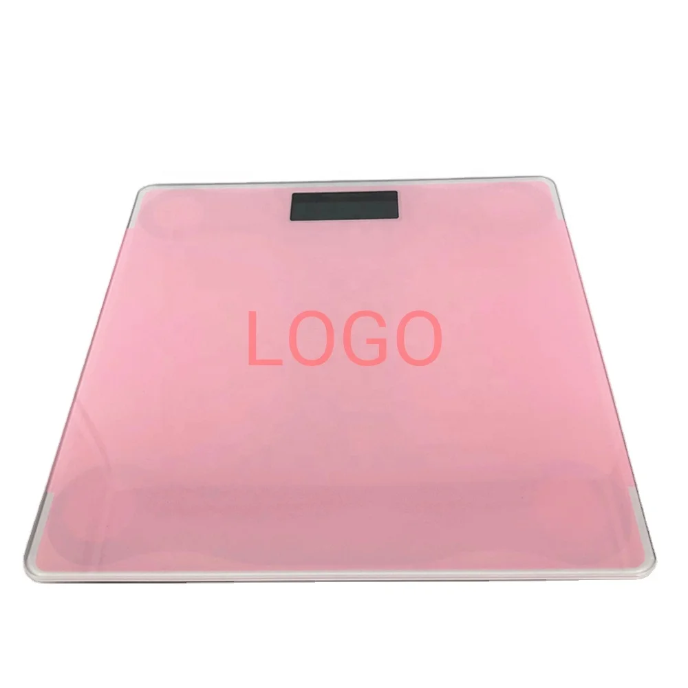 2020 hot deal tempered glass body management weight bathroom home ues electronic weighing scale custom LOGO