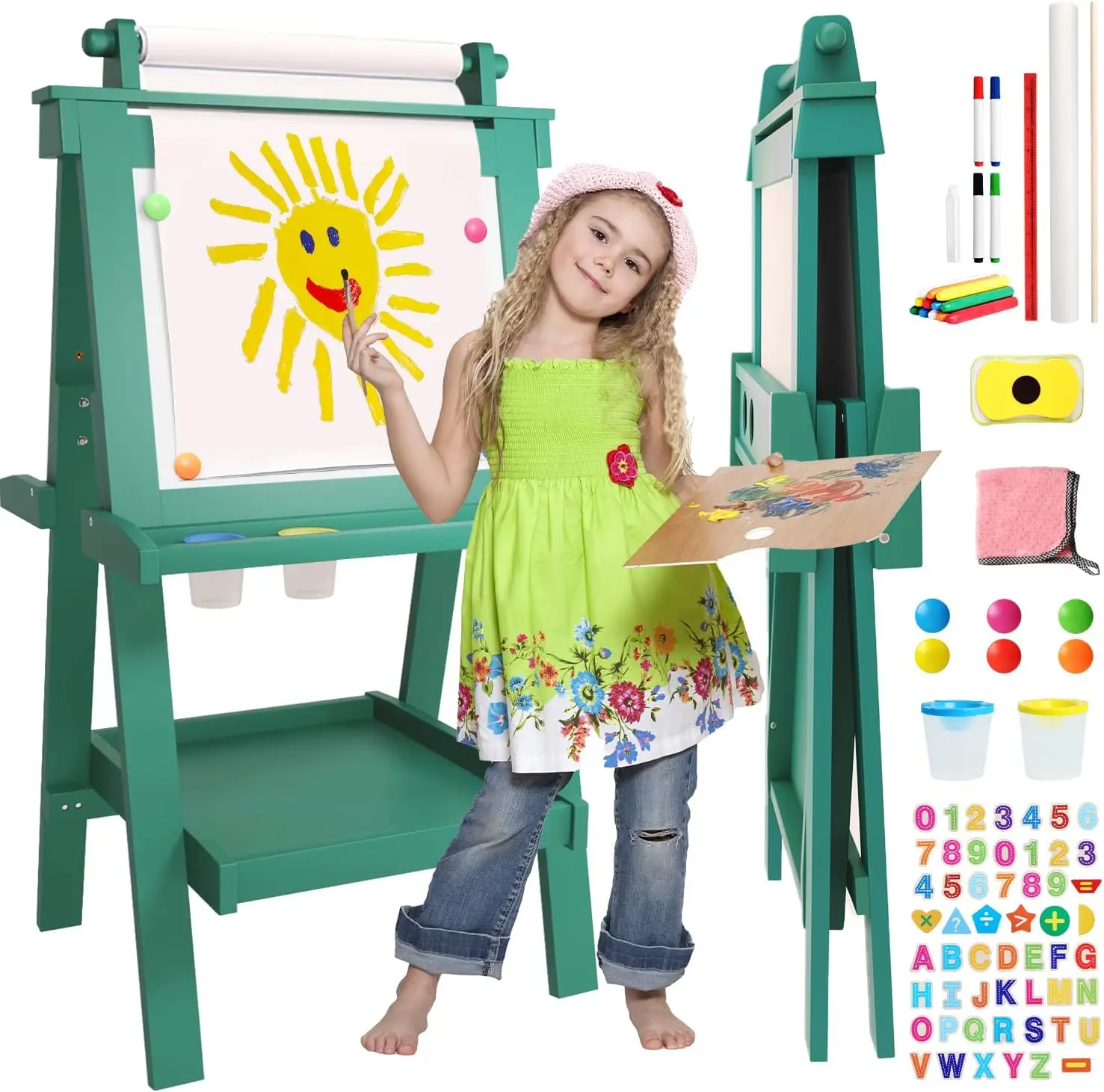 Educational White and Blackboard Kids School and Conference Use Wood Black Board Home and School