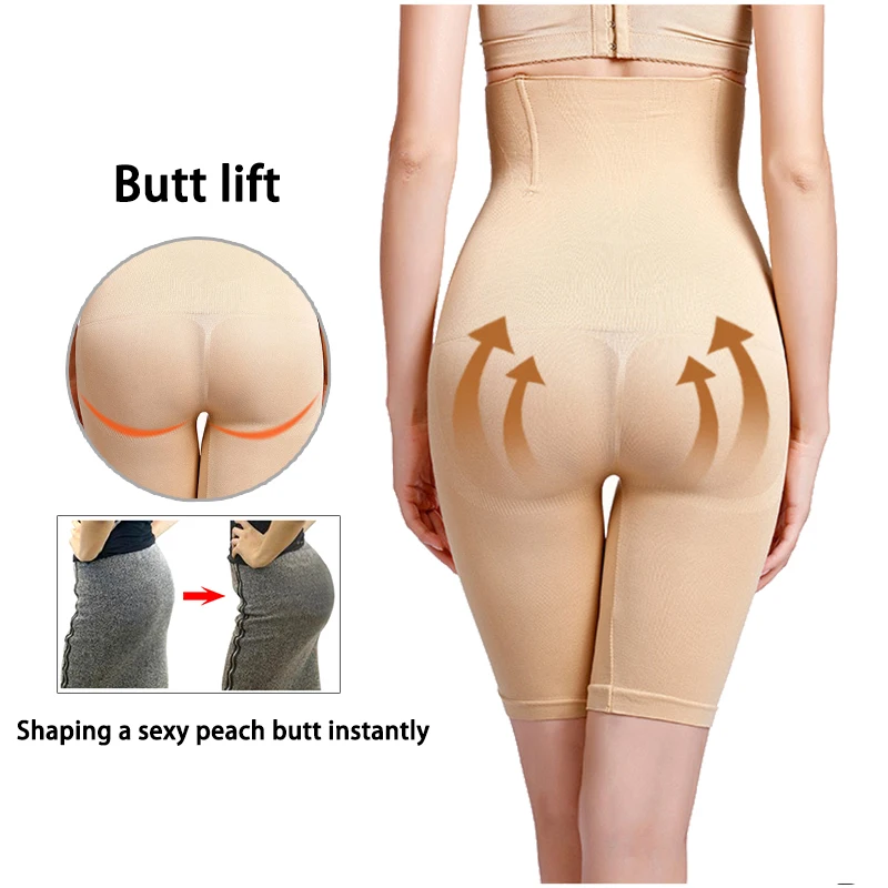 Wholesale Seamless High Waist Mid-thigh Shorts Slimming Belly Fat Tummy Control Body Shaper Women Shapewear