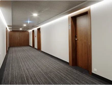 ASICO China top manufacturer fire hotel room door high quality apartment interior solid wood doors modern wood door