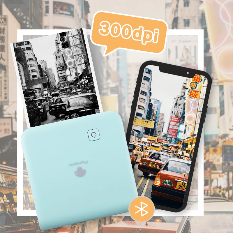 Портативный принтер Phomemo M02 Pro Bt Мини термопринтер 300dpiPocket мобильный телефон Android Ios