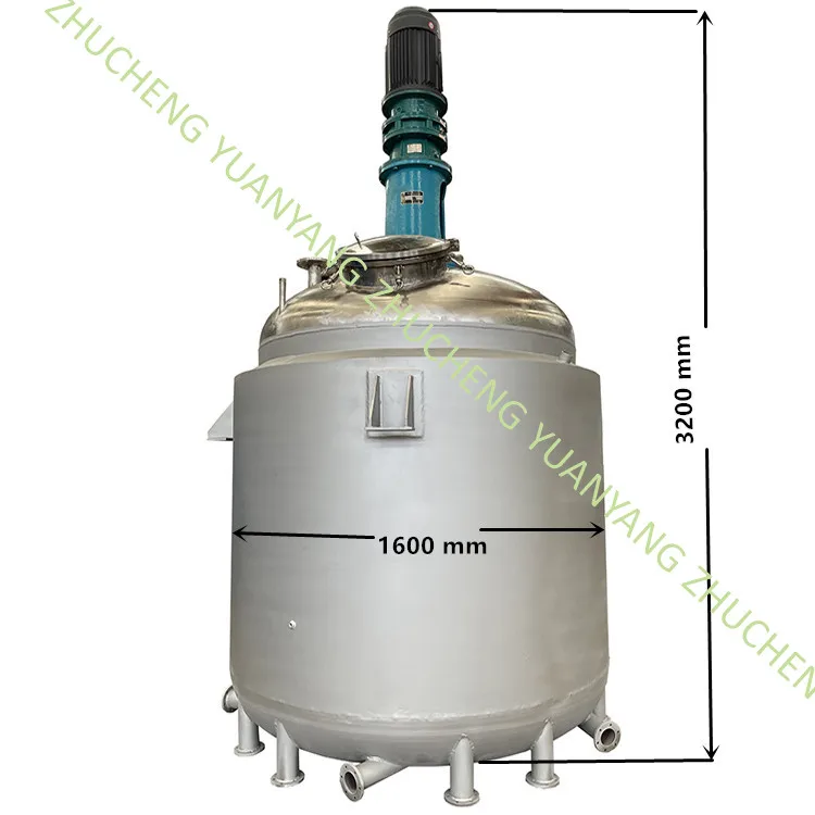2000L stainless steel chemical stirred Jacketed Tank reactor
