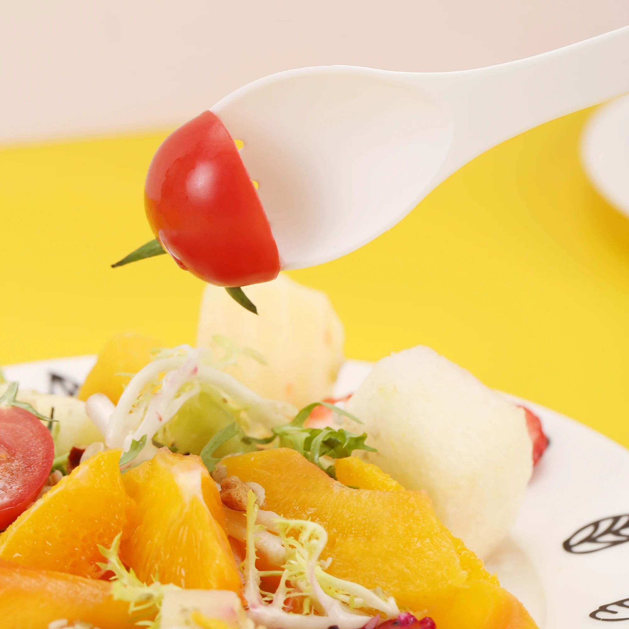 Disposable Corn Starch Plastic Spork Biodegradable