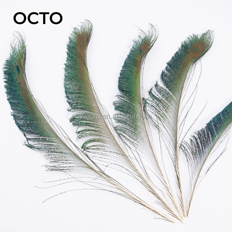 High Quality Cheap Peacock Feather Sword 30-40cm For Hat Fascinator Millinery Handmade Crafts Decoration
