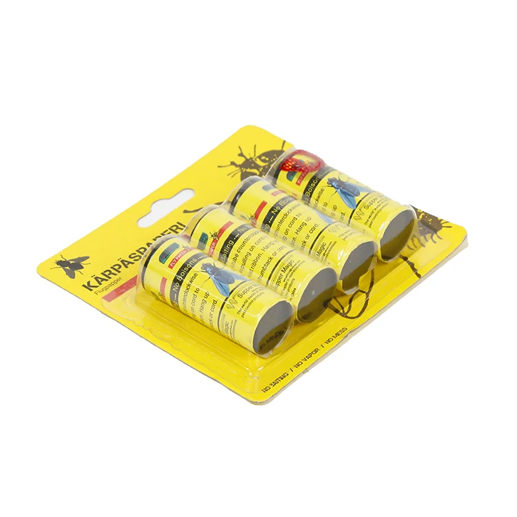High Quality Cheap Fly Catcher Ribbon Glue Trap Yellow Rlue Ribbon For Gly