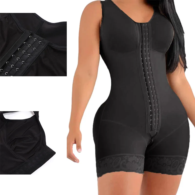 Large size women seamless body shaping jumpsuit with waist cinching hip lifting chest support slim beauty corset