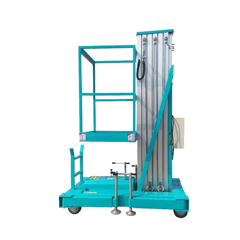 Лидер продаж, алюминиевый одномачтовый гидравлический подъемник 4-18 м