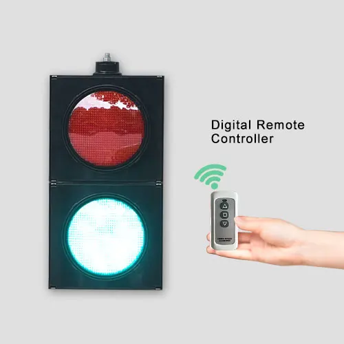 Remote Control 200mm Red Green Traffic Signal Light Traffic Light System For Shops