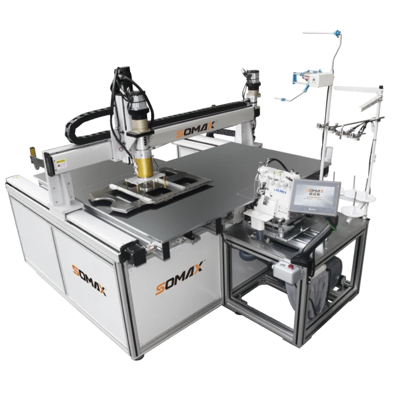 Easy operation SOMAX SM-21M smart robot overlock sewing machine full automatic T-shirt sportswear side seam sewing machines
