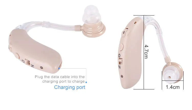 Dropshipping Hot Sale Mini Cheap Sale Deaf Severe Hearing Loss Headphone USB Rechargeable Digital Ear Aids Amplifier Hearing Aid