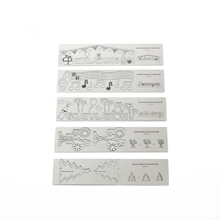 Wholesale Custom Photo Etched Stainless Steel Metal Stencil Planning Template