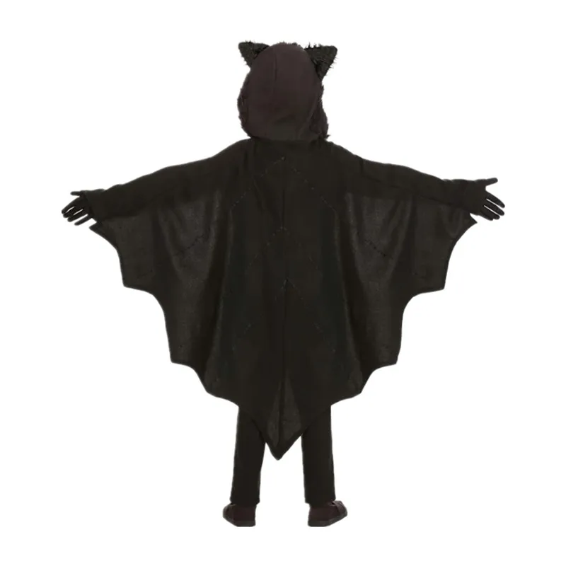 Kids Unisex Vampire Bat Hooded Costume Child sexy cosplay Jumpsuit Halloween Cosplay Costume gift vestidos de fiesta