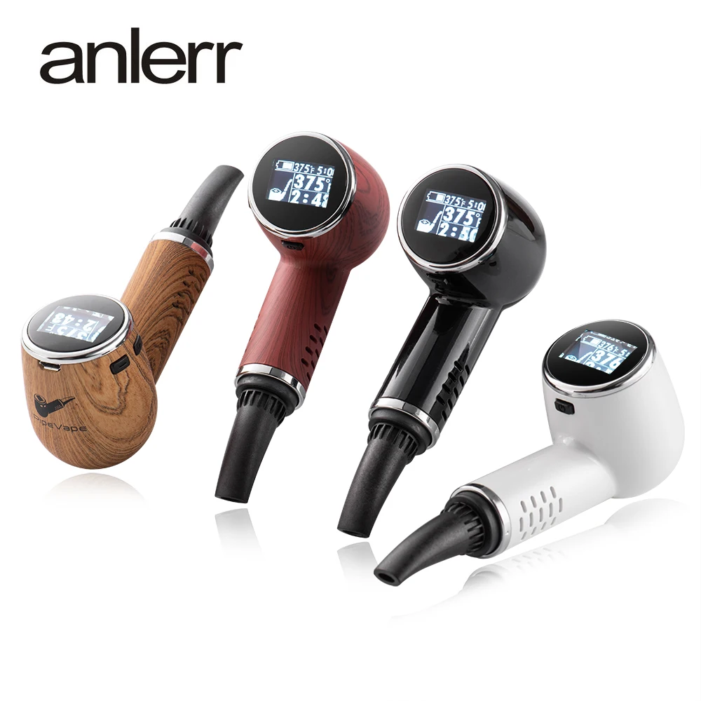 shenzhen Anlerr wholesale discreet pipevape shape electronic cigarette with packing dry herb full baked Unobstructed airflow