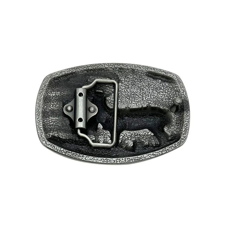 Manufacturer Wholesale Luxury Custom Logo Metal Brass Stainless Steel Zinc Alloy Western Cowboy Belt Buckles For Men