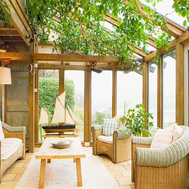 Verandas Prefab Glass Houses Customized Hurricane Proof Sunroom Houses