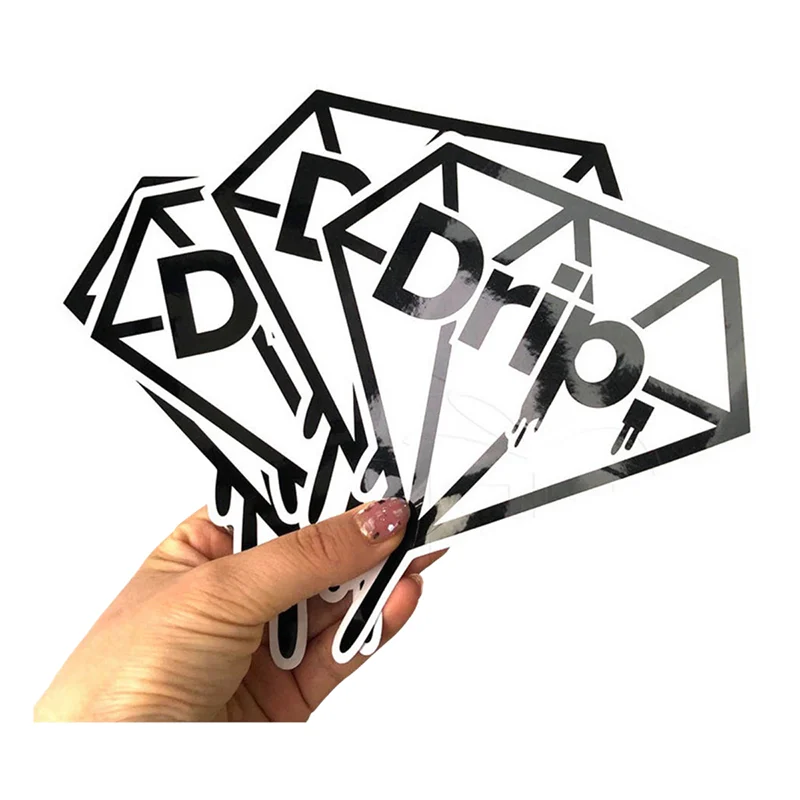 Weatherproof Durable Adhesive Customized Packaging Labels Dye Cut PVC Logo Stickers Custom Stickers