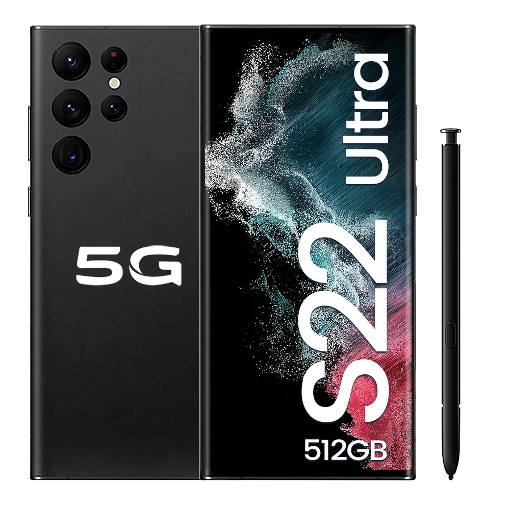Original S22 Ultra SmartPhone 16GB+1TB Dual Sim Unlocked Mobile Phones 6.8 Inch HD Global version 4G/5G Cellular Phone