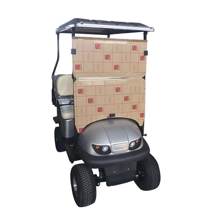 
 4-wheel two seater electric golf cart with golf bag support trolley and advanced mobile scooter  