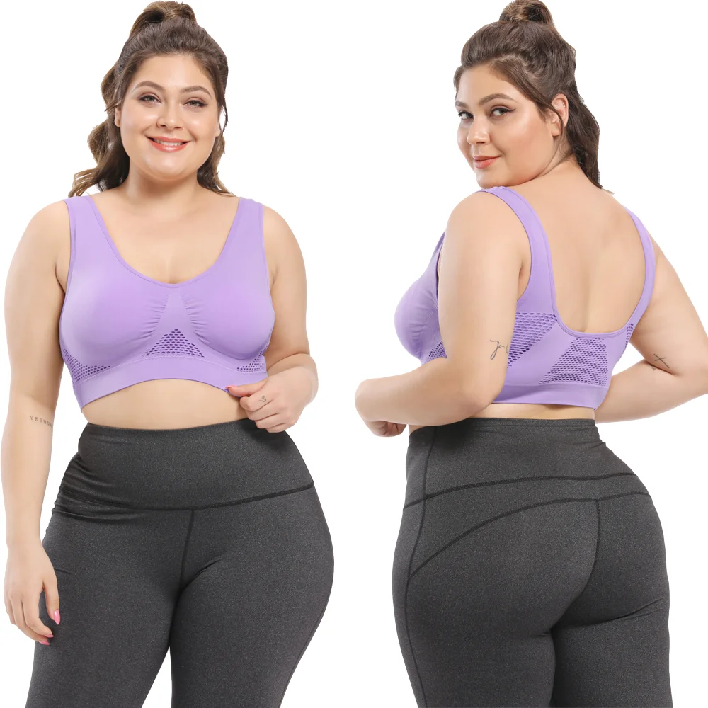 Wholesale XXXXXXL yoga clothing sports bra female shockproof running yoga fitness vest yoga bra