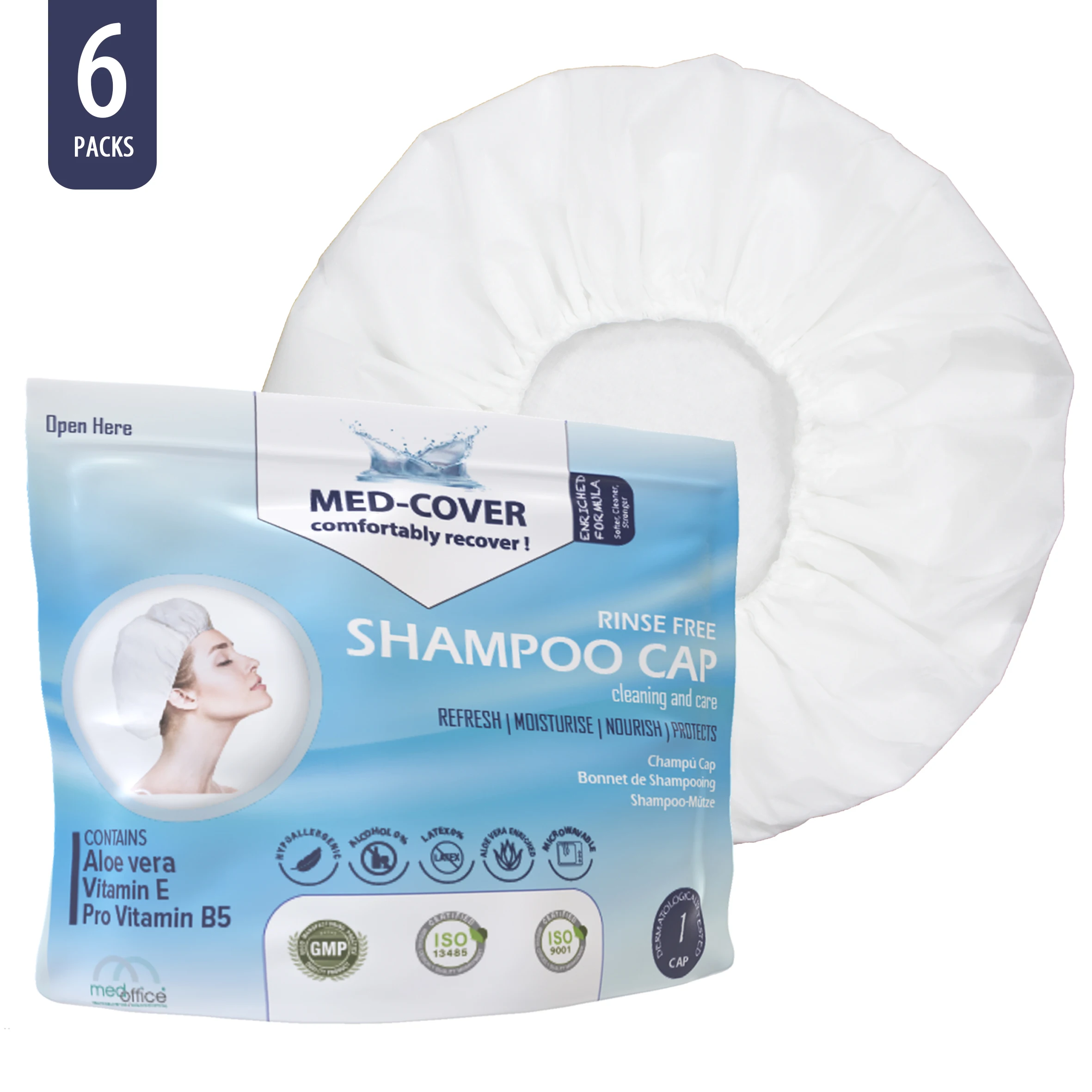 
Med-Cover Rinse free Shampoo Cap 