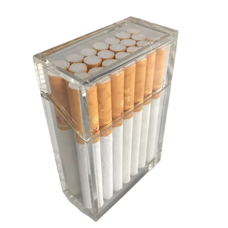 
Customized High quality Manufactory Transparent Acrylic perspex smoke box acrylic cigarette case holder 