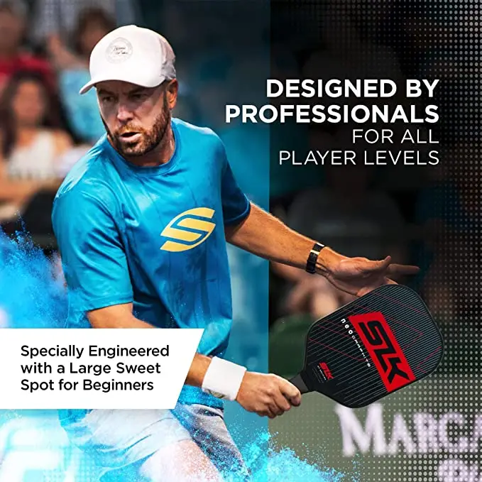 Pickleball Paddles with Portable Carry Bag 4 Balls Comfort Grip Rackets Honeycomb Core Pickle Ball Paddles lightweight