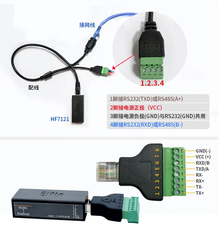 Ethernet Modbus MQTT IoT Gateway Serial Device Support IOT Service RS485 to Ethernet